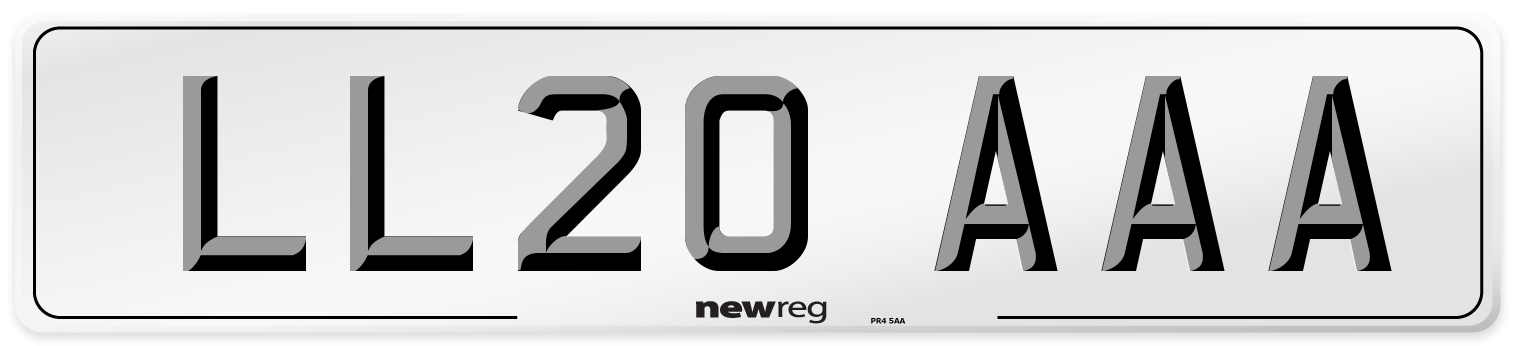 LL20 AAA Number Plate from New Reg